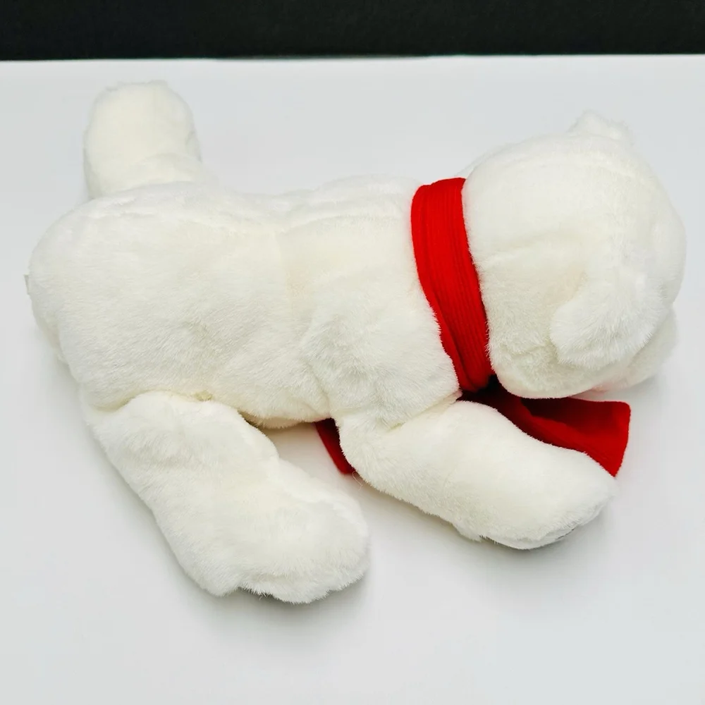 Coca Cola Polar Bear 11” w/ Tags Plush Stuffed Gray Paws Red Scarf Christmas Y2K